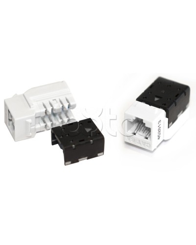 Вставка Keystone Jack RJ-45(8P8C), категория 6A, 110 IDC оранжевая Hyperline (KJNE-8P8C-C6A-90-OR) в Ижевске Модули Keystone Pintop.ru