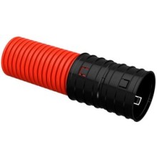 ELASTA Труба гофр. двустенная ПНД d=40мм красная (25м) IEK (EA-TG22-2-2-2-040-025-K04)