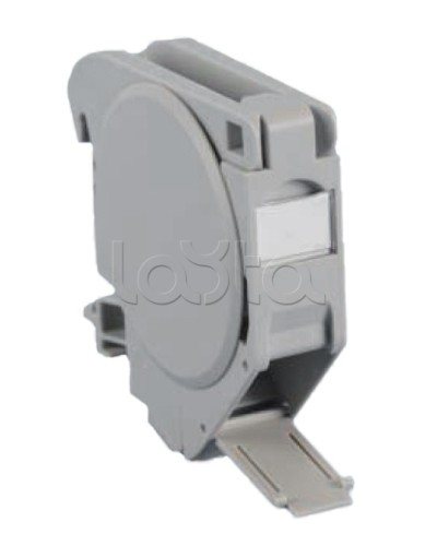 Крепление на DIN-рейку для модулей Keystone Jack c крышками Hyperline FP-IE-DIN-KJ-1A-GY в Ижевске Коммутационные изделия Pintop.ru