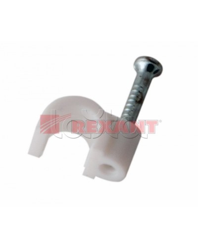 Крепеж кабеля круглый 4мм (50шт/уп) REXANT 07-4004 в Ижевске Держатели, клипсы, скобы Pintop.ru