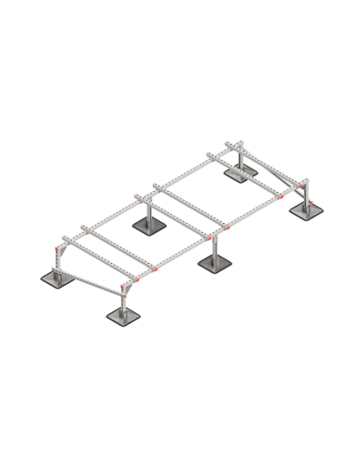 Опорная конструкция для установки оборудования TECHNORAPTOR STEELFOOT 3000х1200 тип 2 HD КМ-профиль (KM-TR-STF-SSEI-3000-1200-2 HD) в Ижевске Системы видеонаблюдения Pintop.ru