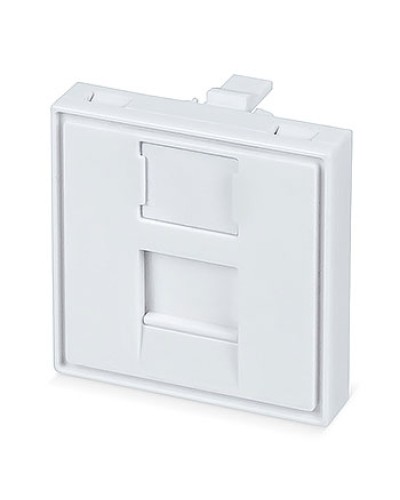 Вставка 45x45 (Mosaic) для 1 модуля формата Keystone Jack (FP-45-1M) Пожтехкабель СКС (202-031) (аналог Mosaic) в Ижевске Модули Keystone Pintop.ru