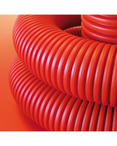 Труба гофрированная двустенная ПНД 75 мм для кабельной канализации с протяжкой DKC 121975 (50 м) в Ижевске Труба гофрированная Pintop.ru