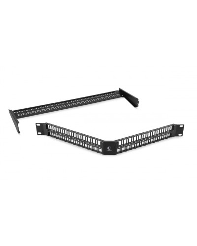 Угловая модульная патч-панель 19, 48 портов, 1U Cabeus (PLBHD-48-CON) в Ижевске Патч панель Pintop.ru