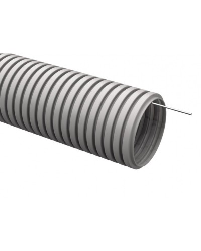 ELASTA Труба гофр. тяжелая ПВХ d=25мм с зондом (50м) IEK (EA-TG23-121-025-050-K41) в Ижевске Труба гофрированная Pintop.ru