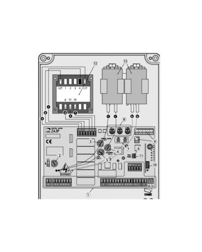 Блок управления для приводов распашных ворот Came 002ZA3P в Ижевске Автоматизация ворот Pintop.ru