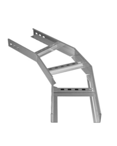 Угол горизонтальный 45° 300х80 (1,2) для лестничного лотка ПожТехКабель (650-314) в Ижевске Кабельные лотки Pintop.ru