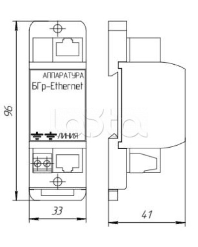 Устройство защиты от импульсных перенапряжений Forteza Блок БГр-Ethernet-PoE в Ижевске Устройства защиты операционных процессоров (ОПС) Pintop.ru