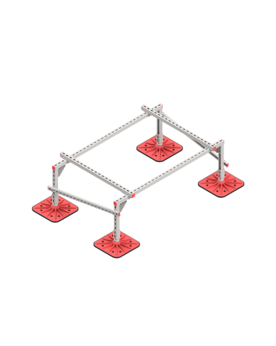 Опорная конструкция для установки оборудования TECHNORAPTOR FOOT 1500х1000 тип 1 HD КМ-профиль (KM-TR-F-SSEI-1500-1000-1 HD) в Ижевске Системы видеонаблюдения Pintop.ru