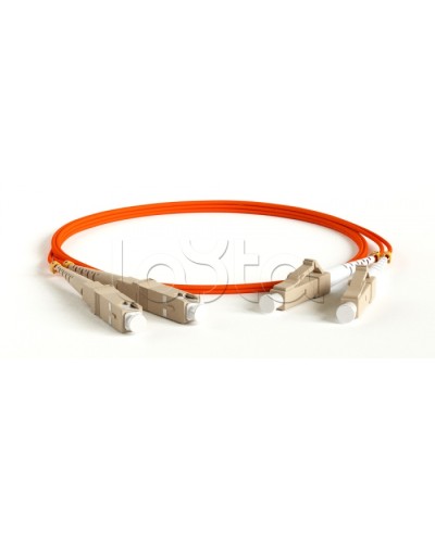 Патч-корд волоконно-оптический MM 62.5/125, LC-SC, duplex, LSZH, 1 м Hyperline FC-D2-62-LC/PR-SC/PR-H-1M-LSZH-OR (FC-62-LC-SC-PC-1M) в Ижевске Патч-корды оптические Pintop.ru