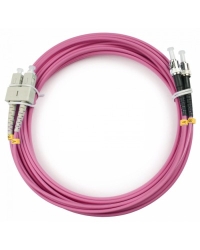 Шнур оптический duplex SC-ST 50/125 mm OM4 25м LSZH Cabeus FOP-50-OM4-SC-ST-25m в Ижевске Патч-корды оптические Pintop.ru