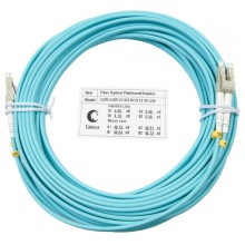 Шнур оптический duplex LC-LC 50/125 MM OM3 10 м LSZH Cabeus FOP-50-LC-LC-10M