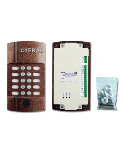 Блок вызова видеодомофона на 10 абонентов Цифрал M-10M/PVC в Ижевске Блоки вызова многоабонентные Pintop.ru