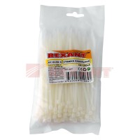 Хомут-стяжка нейлоновый 4х150 мм белый (100шт/уп) REXANT 07-0150-4