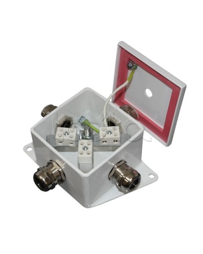 Коробка монтажная огнестойкая Гефест КМ-О (6к*6,0)-IP66, два ввода 80х80х68 в Ижевске Распределительные коробки Pintop.ru