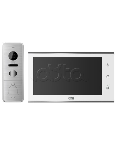 Комплект видеодомофона CTV-DP4705AHD (белый) в Ижевске Комплекты домофонов Pintop.ru