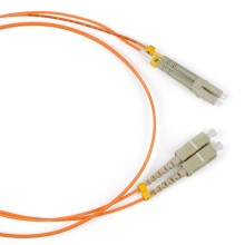 Патч-корд оптический LSZH, дуплексный, LC/PC-SC/PC, MM 50/125, 2м LANMASTER LAN-2LC-2SC/OM2-2.0