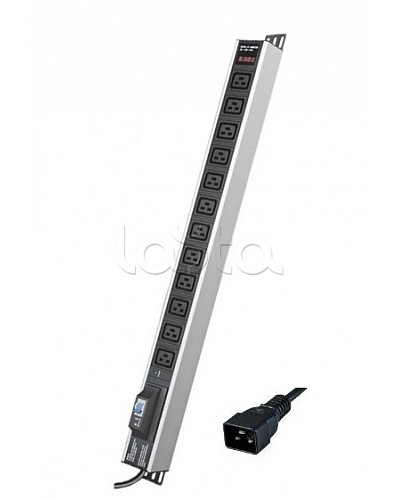 Блок распределения питания вертикальный для 19 шкафов DKC R5V12CBOPCDC19 в Ижевске Блоки розеток Pintop.ru