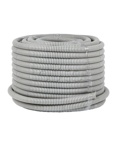 Труба гофр. ПВХ с протяжкой d20 мм (50 м) серая EKF-Plast (tg-z-20-50m) в Ижевске Труба гофрированная Pintop.ru