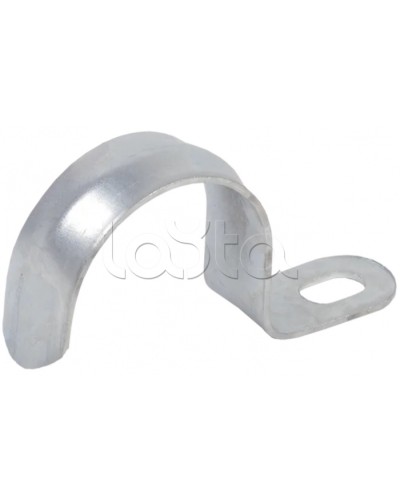 Скоба металл.однолапковая d10-11мм IEK (CMAT10-10-100) в Ижевске Держатели, клипсы, скобы Pintop.ru