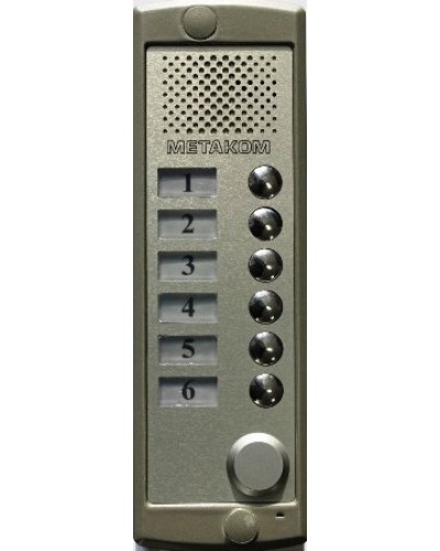 Блок вызова домофона Метаком MK6-K-RF в Ижевске Блоки вызова многоабонентные Pintop.ru