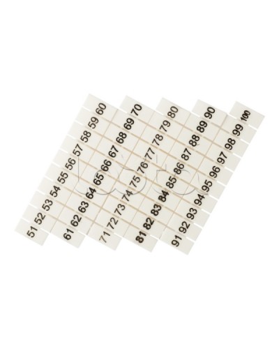 Маркеры для JXB-ST 6 с нумерацией 50-100 (100 шт.) EKF PROxima (zb-st-6-50-100) в Ижевске Клеммные колодки Pintop.ru