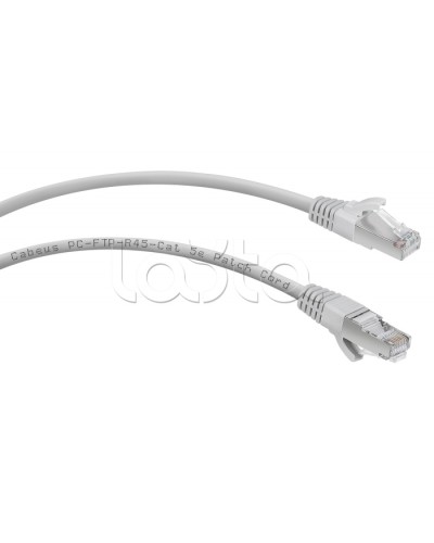 Патч-корд FTP, категория 5e, 0.5 м, экранированный, серый Cabeus PC-FTP-RJ45-Cat.5e-0.5m в Ижевске Патчкорды (медные) Pintop.ru