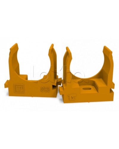 Крепеж-клипса для труб для монтажного пистолета оранжевая д25 (100шт/700шт уп/кор) Промрукав (PR13.0153) в Ижевске Держатели, клипсы, скобы Pintop.ru
