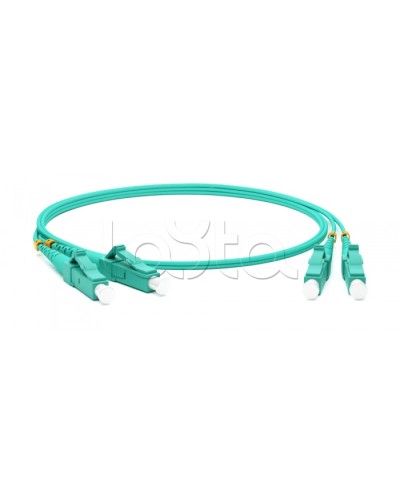 Патч-корд волоконно-оптический Hyperline FC-D2-503-FC/PR-LC/PR-H-3M-LSZH-AQ в Ижевске Патч-корды оптические Pintop.ru