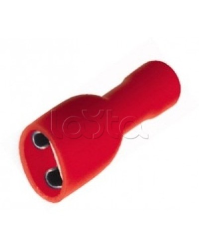 Клемма плоская полностью изолированная 0.5-1.5 мм² (КППИ гнездо - 5мм) (100шт/уп) REXANT 08-0611 в Ижевске Клеммные колодки Pintop.ru