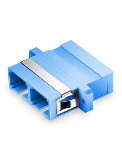 Оптический адаптер OS2, дуплекс SC, с фланцами, синий Eurolan (36A-S2-2S-02BU) в Ижевске Проходные адаптеры и розетки оптические Pintop.ru