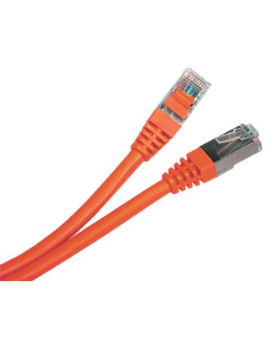 Патч-корд экранированный Hyperline PC-LPM-STP-RJ45-RJ45-C5e-0.5M-LSZH-OR в Ижевске Патчкорды (медные) Pintop.ru