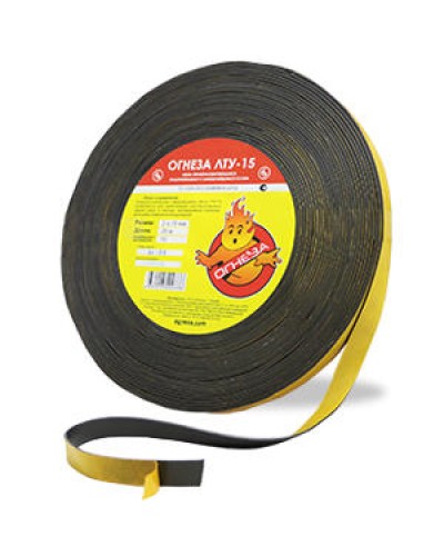 Лента термоуплотнительная Огнеза ОГНЕЗА-ЛТУ 2*15 мм., рулон 25 пог.м. в Ижевске Дополнительное оборудование пожаротушения Pintop.ru