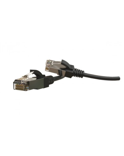 Патч-корд S/FTP Hyperline (PC-LPT-SFTP-RJ45-RJ45-C6-1.5M-LSZH-BK) в Ижевске Патчкорды (медные) Pintop.ru
