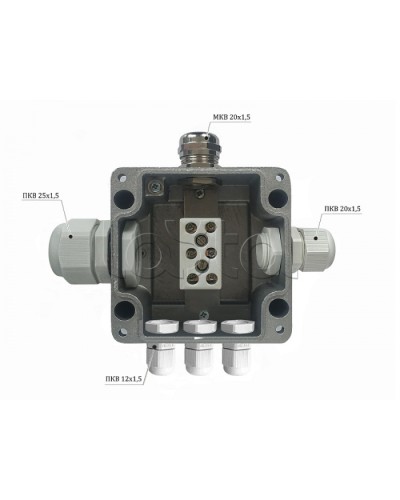 Металлическая коробка соединительная Магнито-контакт МКС 2ВК «МОРОЗ» с датчиком вскрытия корпуса (тампером), IP66/IP68 в Ижевске Распределительные коробки Pintop.ru
