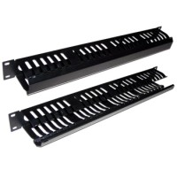 Органайзер кабельный 19" 1U c крышкой на 24 порта TWT TWT-ORG/CV24-1U