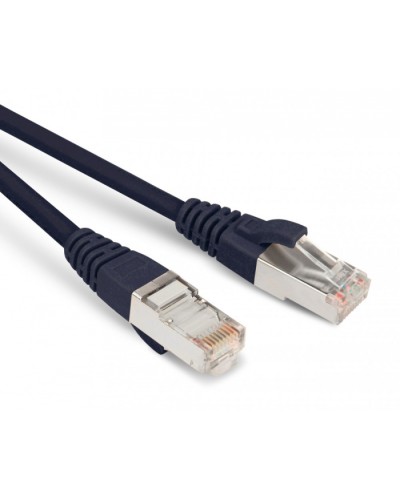 Патч-корд RJ45-RJ45, 4 пары, STP, кат.5е, LSZH (1м) Hyperline PC-LPM-STP-RJ45-RJ45-C5e-1M-LSZH-BK в Ижевске Патчкорды (медные) Pintop.ru