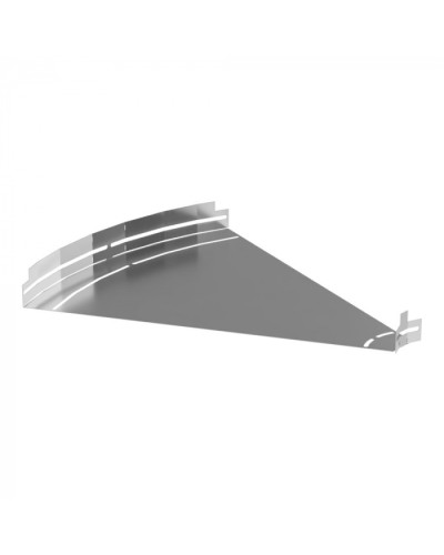 Угол горизонтальный изменяемый 0-45 градусов Стандарт INOX (AISI 304) 600х50 Промрукав (PR16.3602) в Ижевске Аксессуары для лотков Pintop.ru