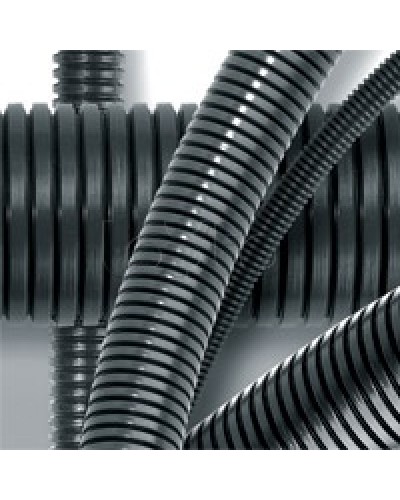 Труба гофрированная DN17мм, ПВ-2, д. вн. 16,8 мм, д. нар. 21,2 мм, полиамид 6 DKC (PA601721F2) в Ижевске Труба гофрированная Pintop.ru