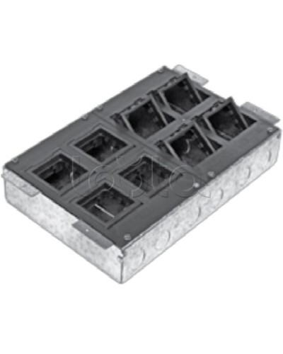 Люк в пол на 8 модулей с суппортом и коробкой Экопласт 70083 в Ижевске Системы лючков и колонн Pintop.ru