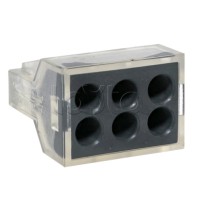 Строительно-монтажная клемма СМК 773-106 6 отверстий 1,0-2,5мм2 блистер (5шт.) EKF PROxima (plc-smk-106b)