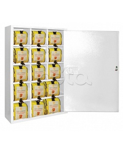 Футляр металлический секционный ПОЖТЕХНИКА ФМС-15 закрытый, белый в Ижевске Пожарные шкафы Pintop.ru