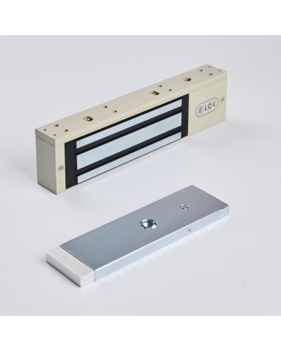 R-Lock RL-EM350-LSG - Электромагнитный замкок, 350кг, DC12/24B, цвет серый, RAL7032 (галечный серый), два датчика втроены в корпус замка: датчик Холла и магнито-контактный датчик в Ижевске Электромагнитные замки Pintop.ru