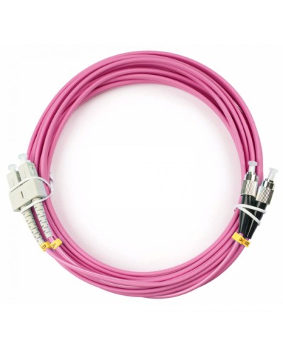 Шнур оптический duplex SC-FC 50/125 mm OM4 5м LSZH Cabeus FOP-50-OM4-SC-FC-5m в Ижевске Патч-корды оптические Pintop.ru