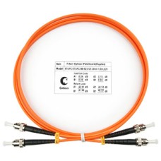 Шнур оптический duplex ST-ST 62,5/125 mm 1,5м LSZH Cabeus FOP-62-ST-ST-1,5m