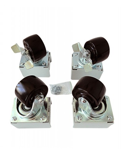 Eurolan Набор роликов 4 шт., до 600 кг, серия S3000 (60A-26-01-31BL) в Ижевске Аксессуары для стоек и шкафов Pintop.ru