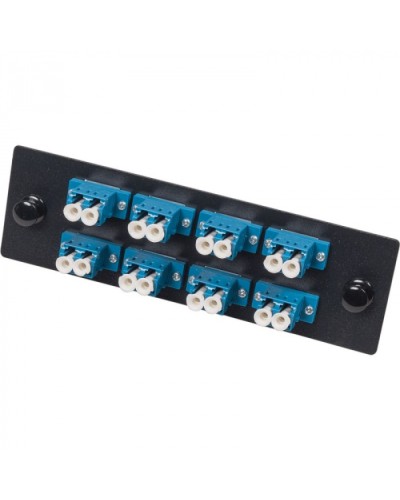 Адаптерная панель для кроссов LAN-FOBM с 8 дуплексными адаптерами LC/OM2 LANMASTER (LAN-APM-8x2LC/OM2) в Ижевске Проходные адаптеры и розетки оптические Pintop.ru