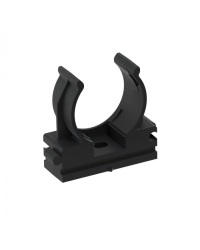 CFQ25 Держатель (клипса) для труб, для монтажного пистолета D25мм, цвет чёрный (50шт) Экопласт (41525BL) в Ижевске Держатели, клипсы, скобы Pintop.ru