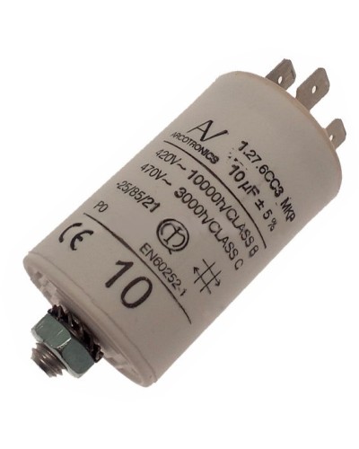 Конденсатор 10 мкФ со сдвоенными выводами и болтом Came 119RIR294 в Ижевске Запчасти для шлагбаумов и автоматики Pintop.ru